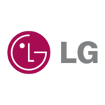 LG logo face red circle